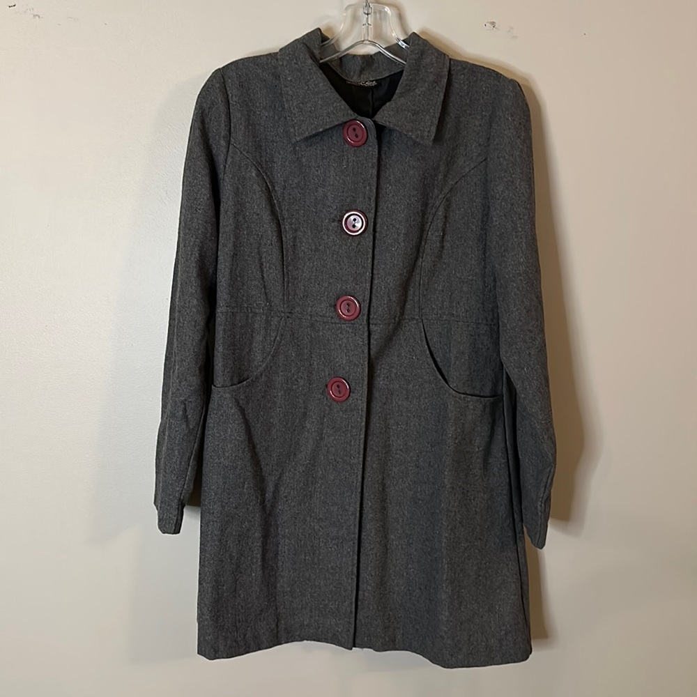 Celine by Champion Button Front Car Coat